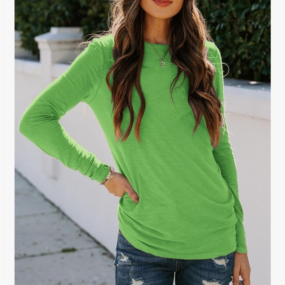 Women's Sherosa Green Long Sleeve Top, Size XL, NWT